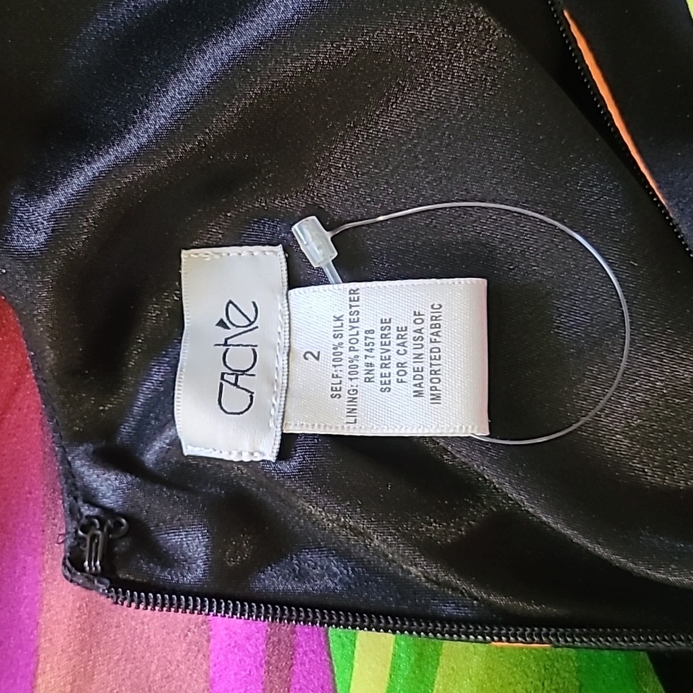 100% Silk Open Back Mermaid Cocktail Dress. NWOT - Picture 9 of 9
